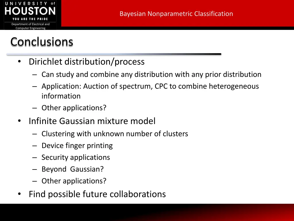 bayesian nonparametric classification 32