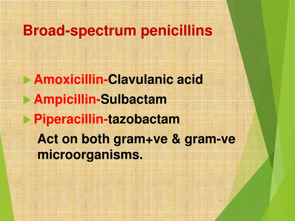 broad spectrum penicillins