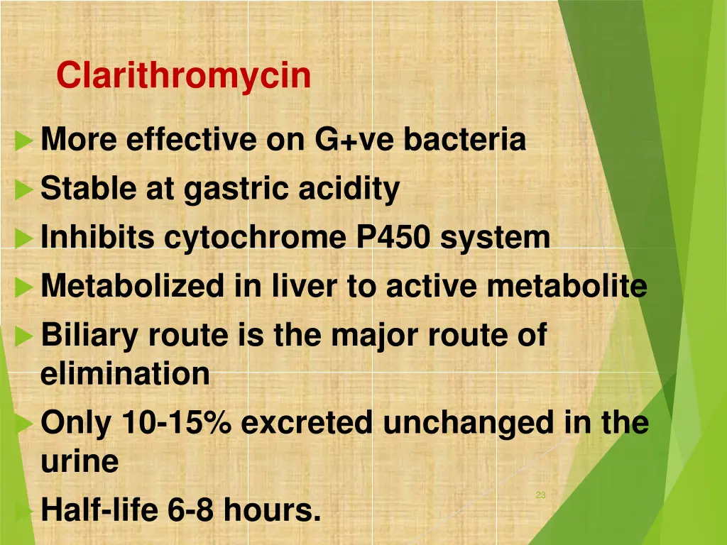 clarithromycin