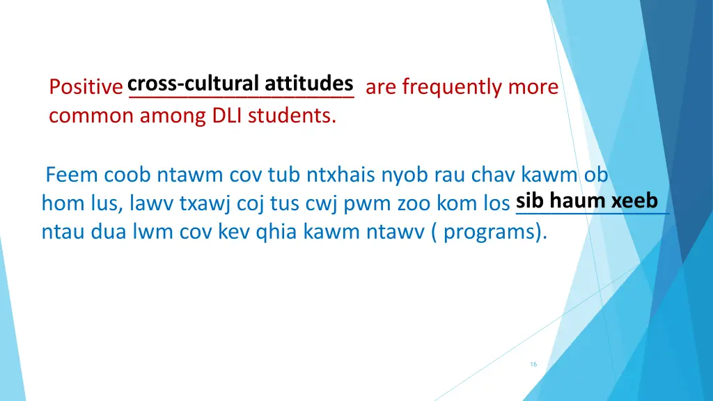cross cultural attitudes