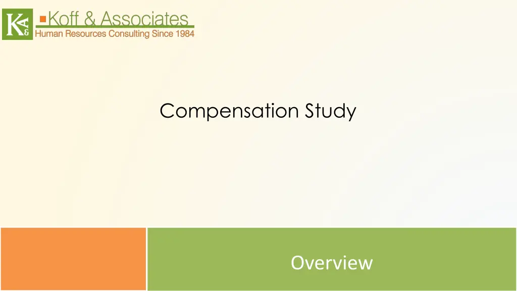 compensation study