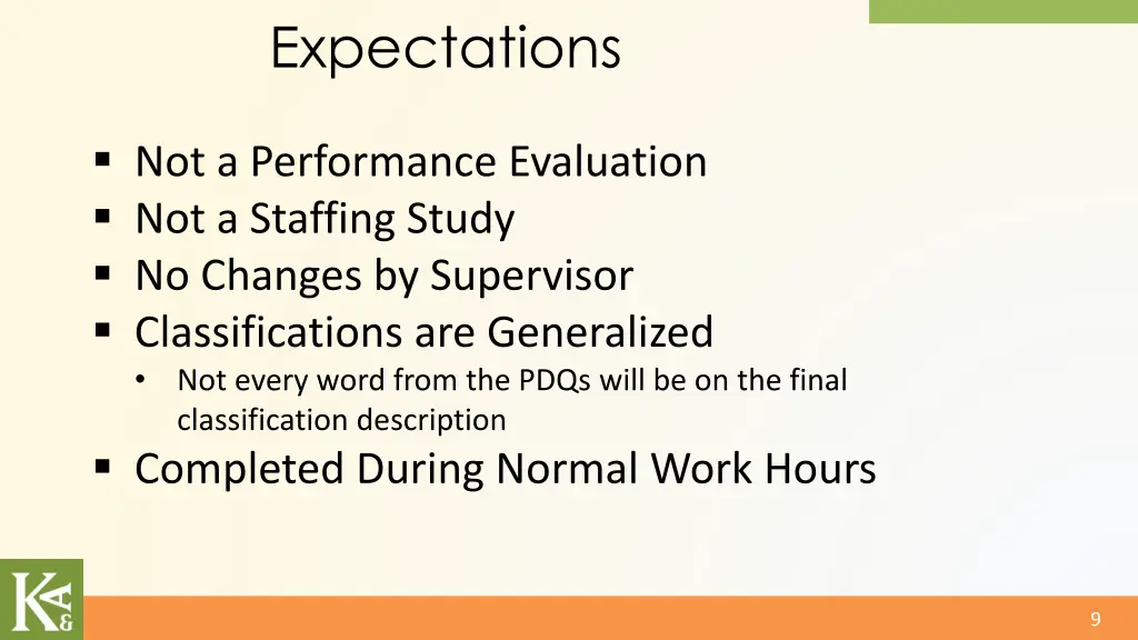 expectations