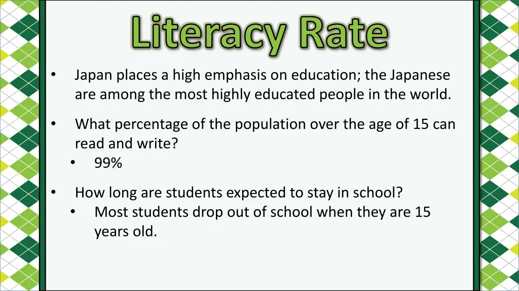 literacy rate 1