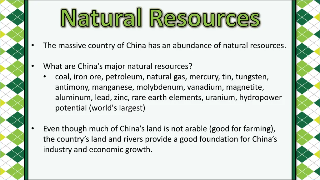 natural resources 1