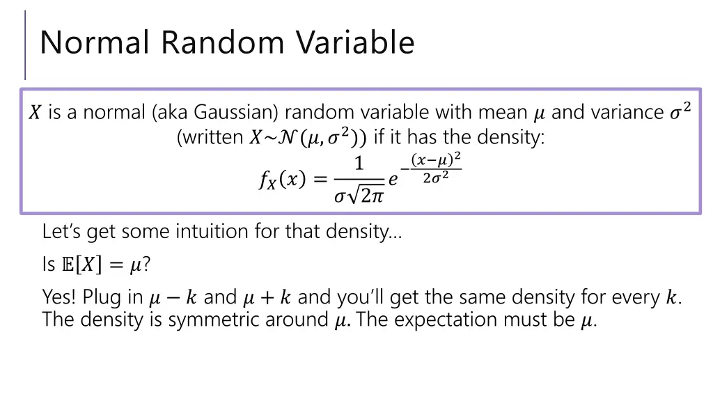 normal random variable
