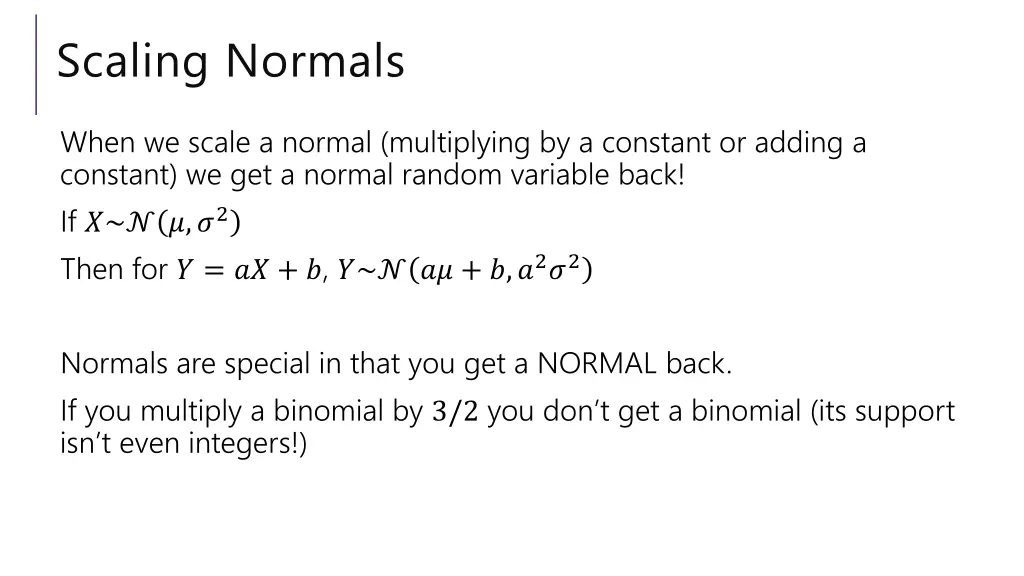scaling normals