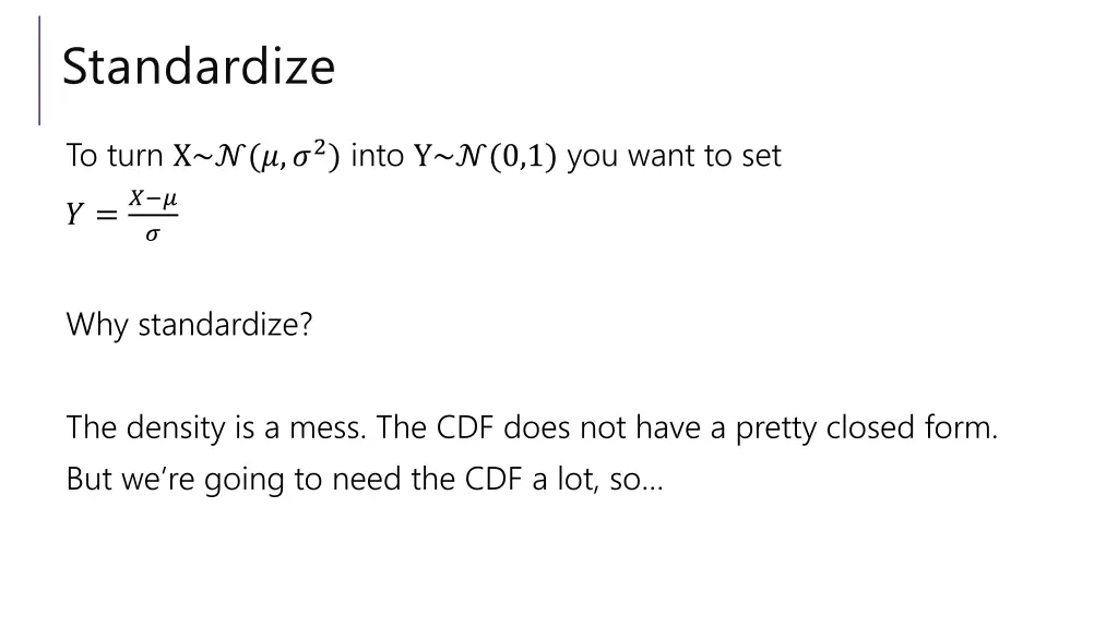 standardize