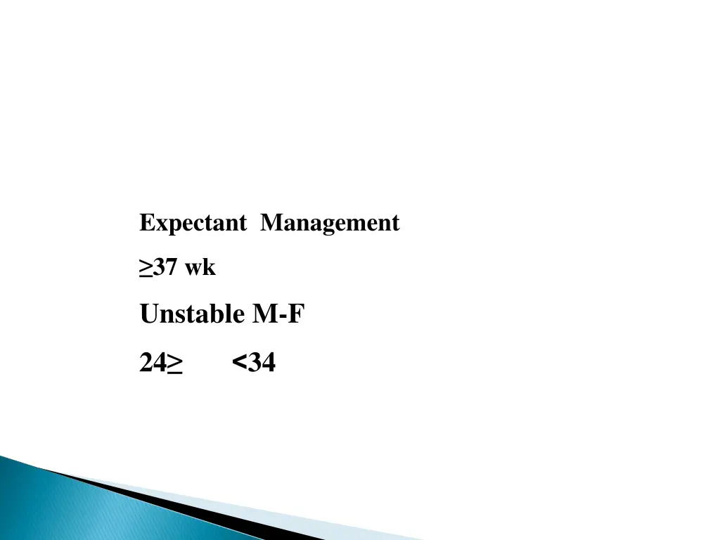 expectant management