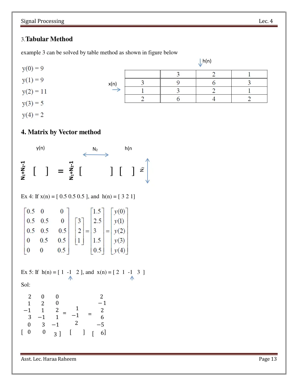 signal processing 12