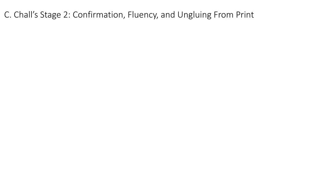 c chall s stage 2 confirmation fluency