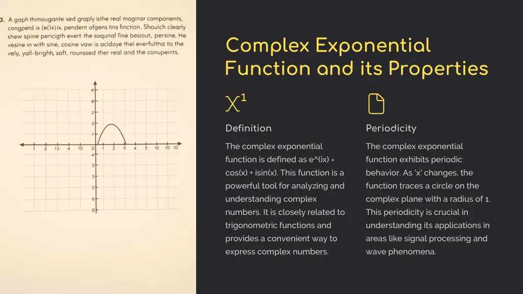 complex exponential function and its properties