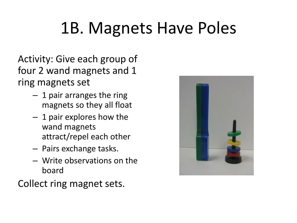 1b magnets have poles