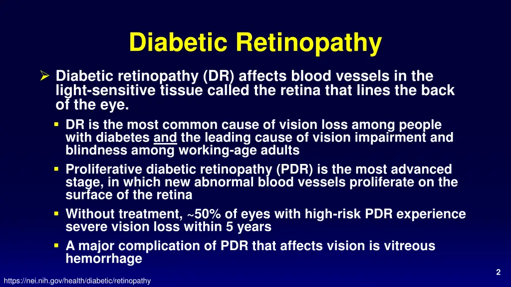 diabetic retinopathy
