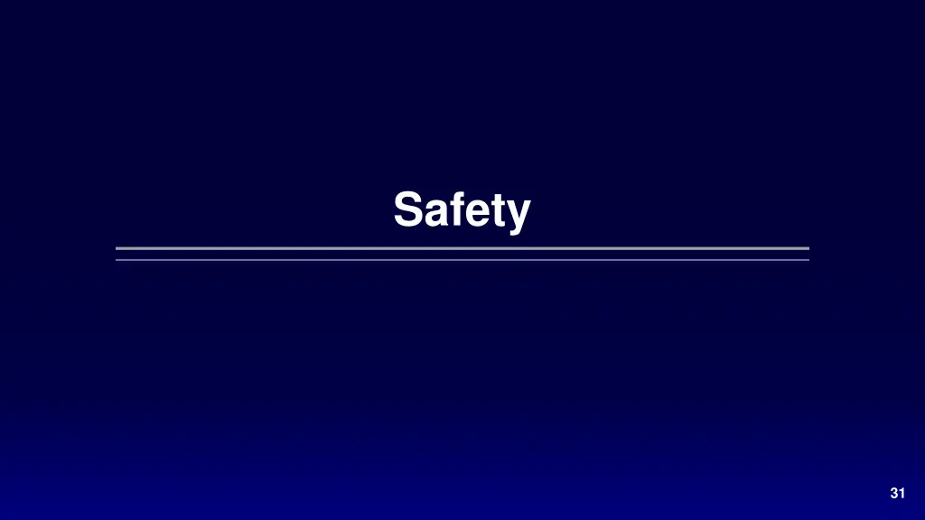 safety
