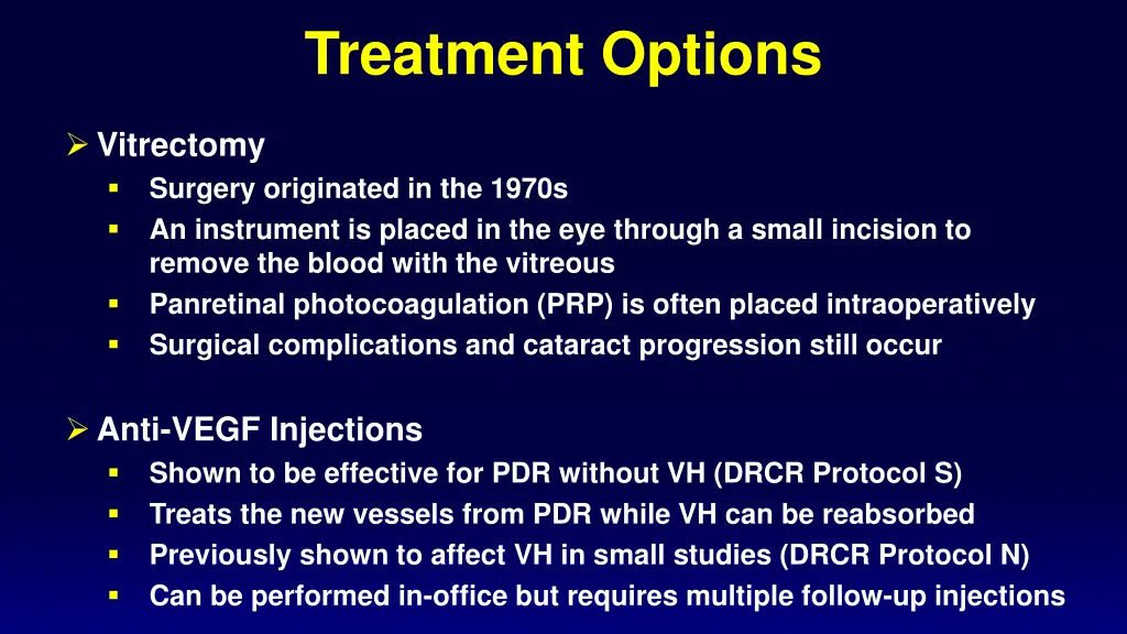 treatment options