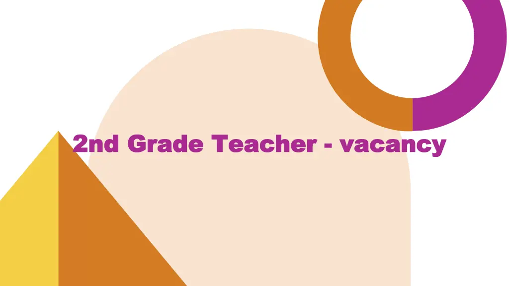 2nd grade teacher 2nd grade teacher vacancy