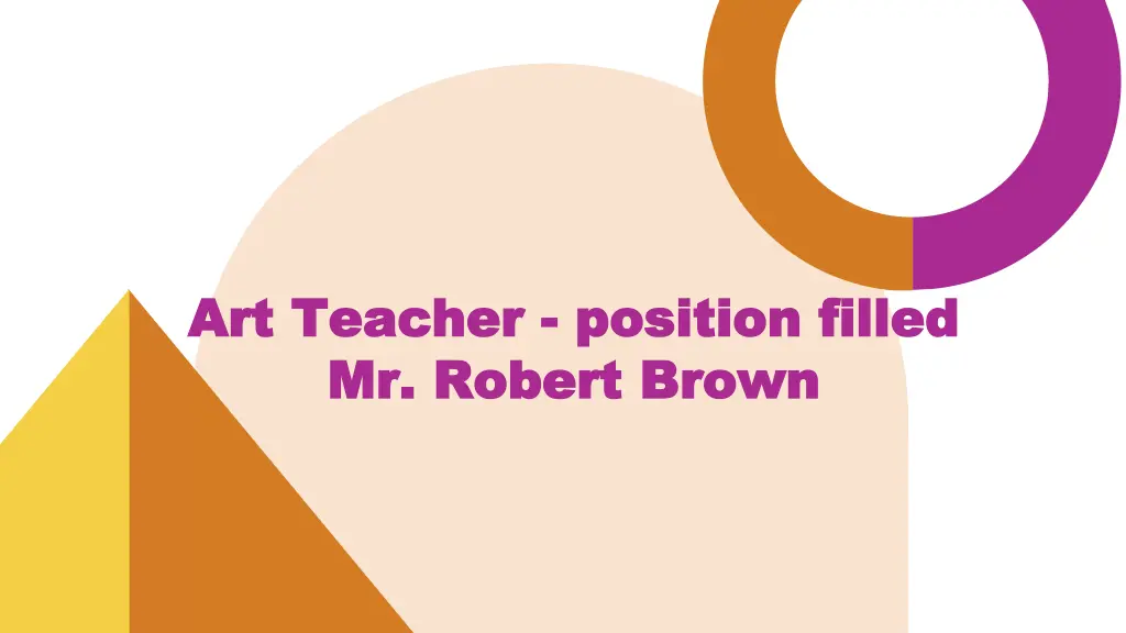 art teacher art teacher position filled mr robert