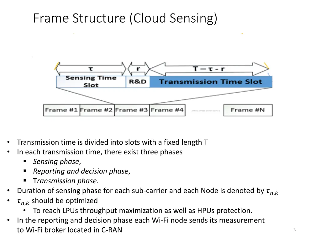 frame structure cloud sensing