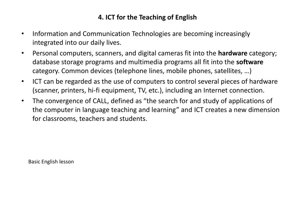 4 ict for the teaching of english