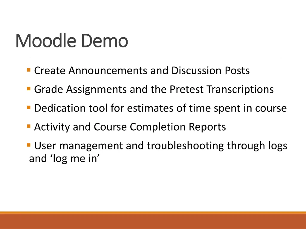 moodle demo moodle demo