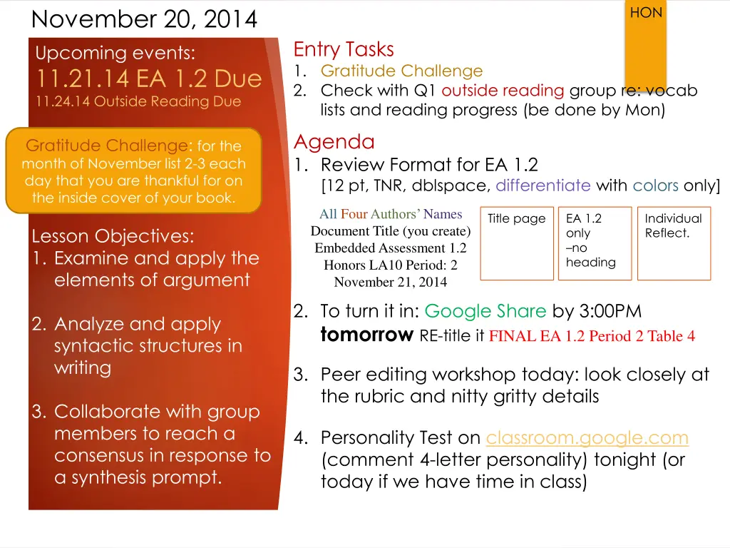 november 20 2014 upcoming events