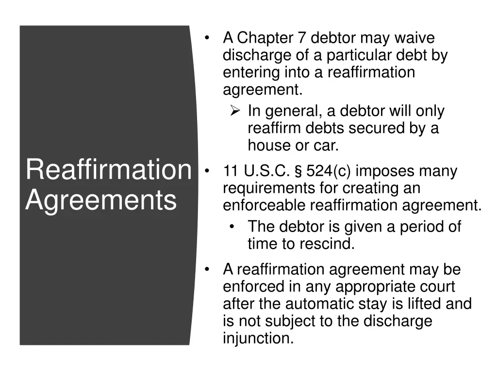 a chapter 7 debtor may waive discharge