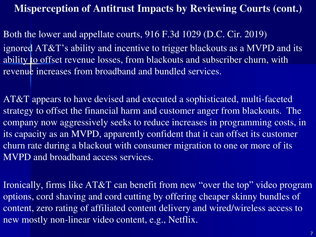 misperception of antitrust impacts by reviewing