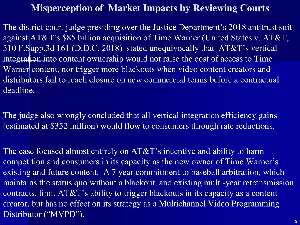 misperception of market impacts by reviewing