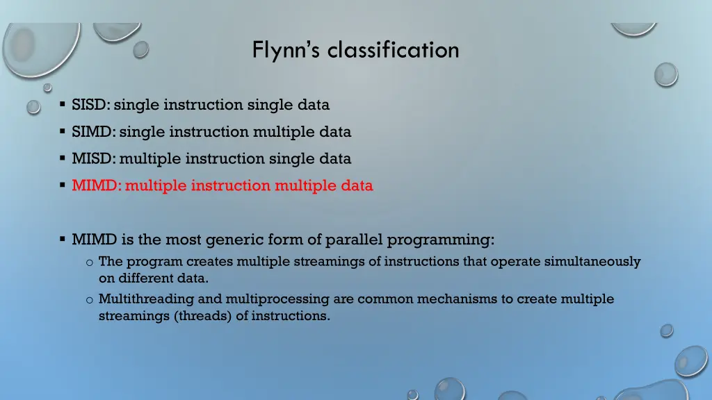 flynn s classification