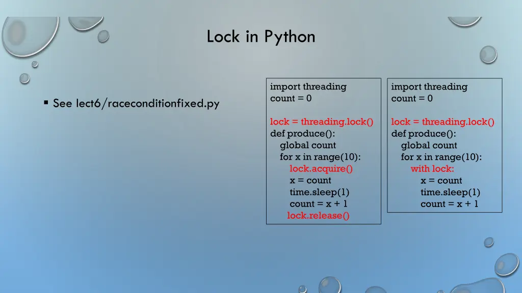 lock in python