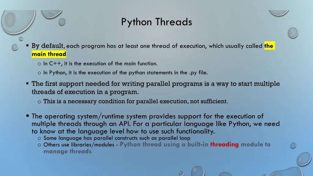 python threads