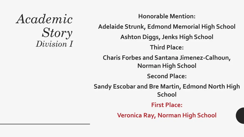 academic story division i