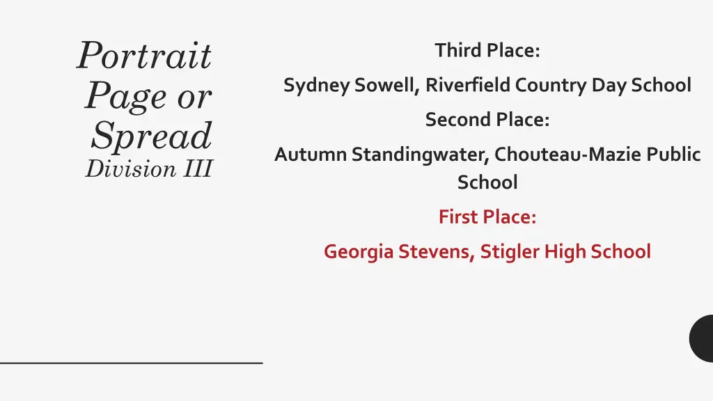 portrait page or spread division iii