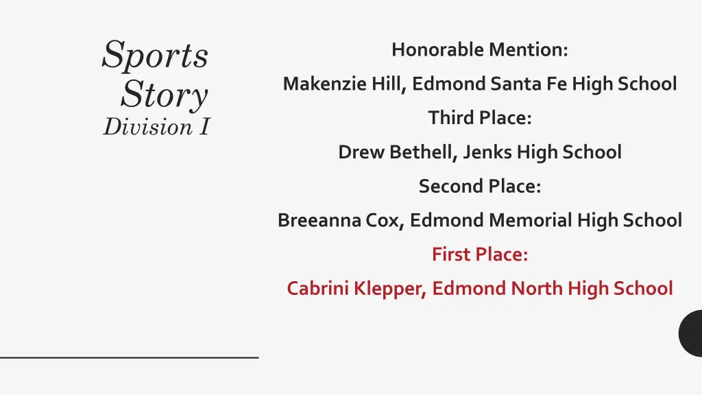 sports story division i