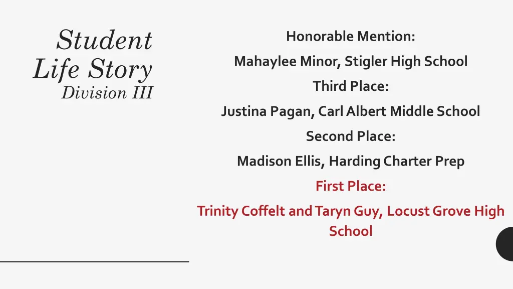 student life story division iii