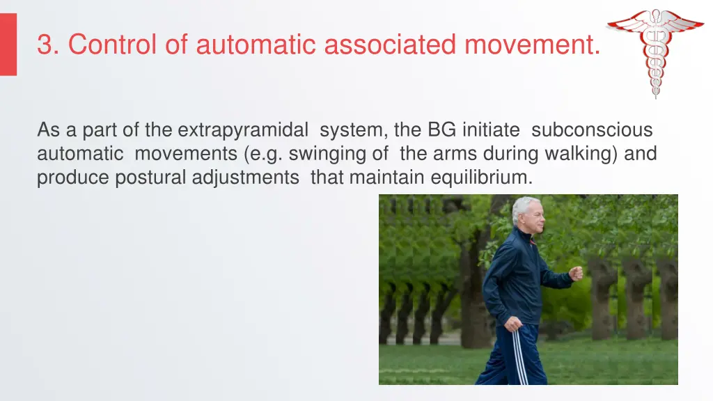 3 control of automatic associated movement
