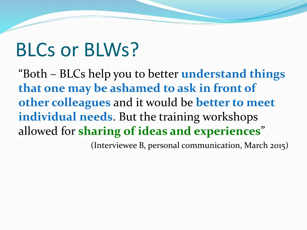 blcs or blws 1
