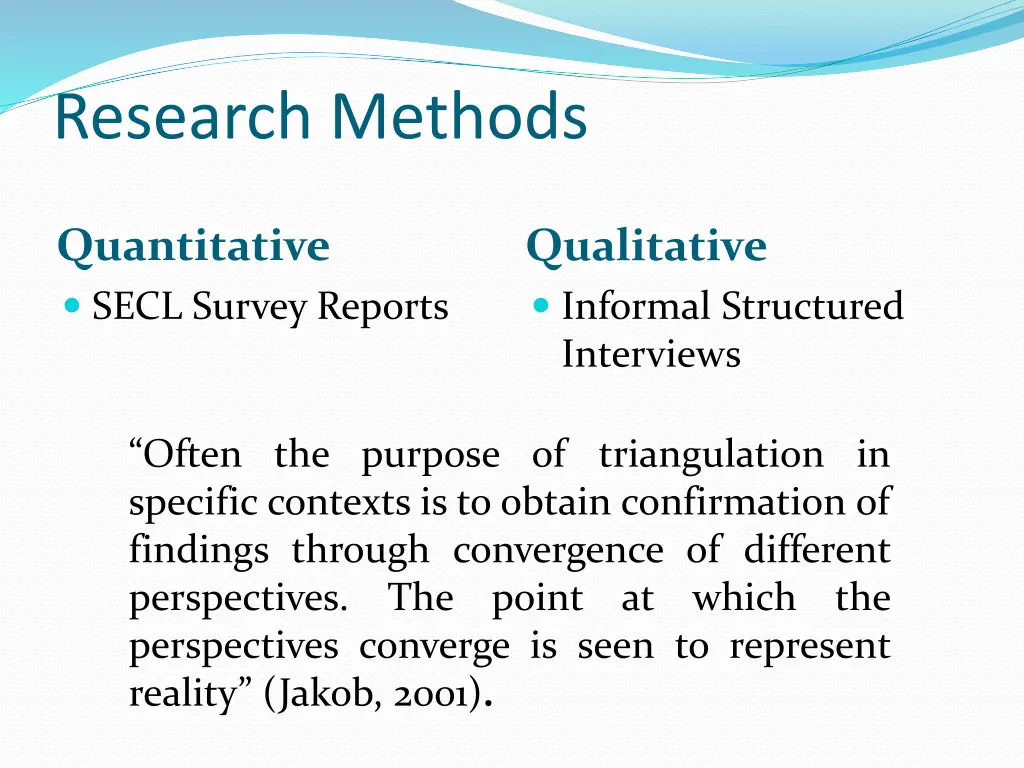 research methods