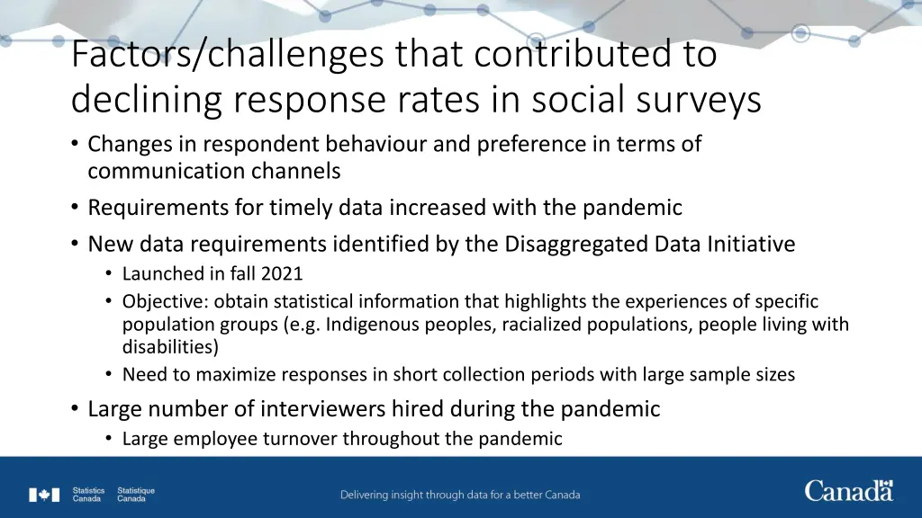 factors challenges that contributed to declining