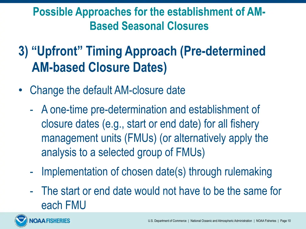 possible approaches for the establishment 2