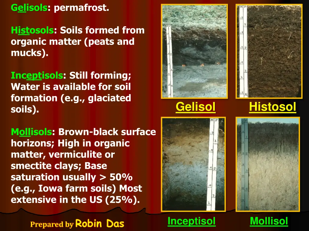 gelisols permafrost histosols soils formed from