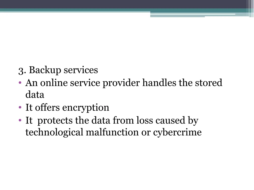 3 backup services an online service provider