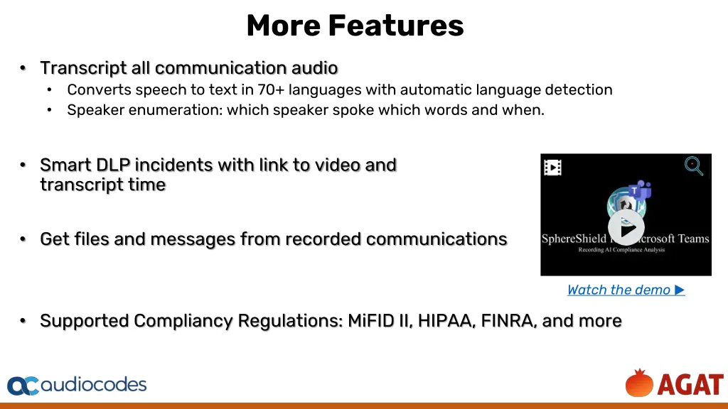 more features