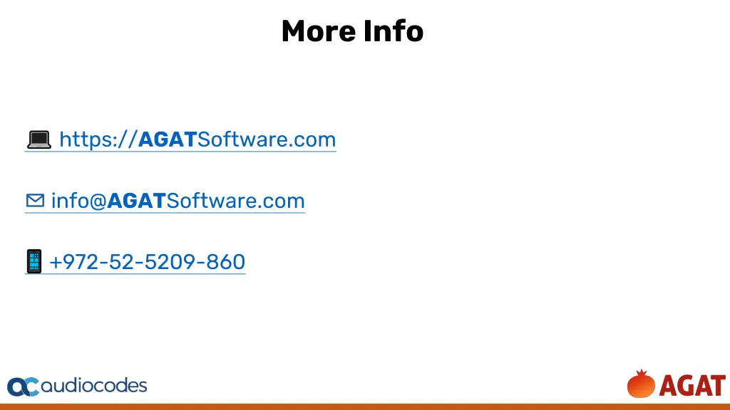 more info