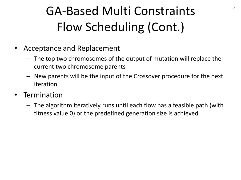 ga based multi constraints flow scheduling cont 2