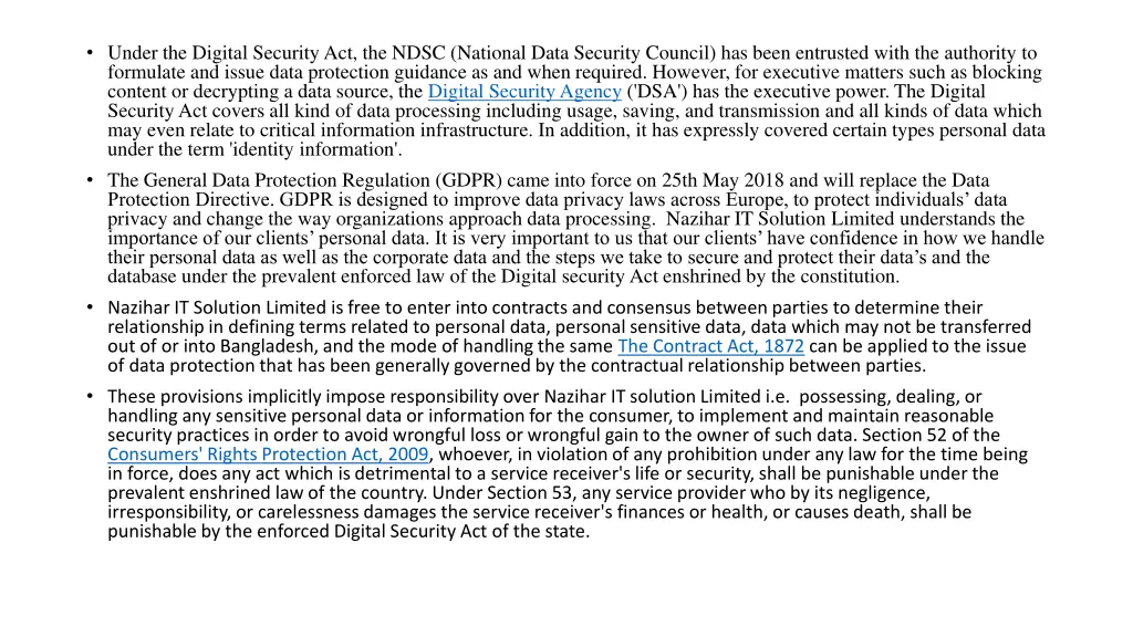 under the digital security act the ndsc national