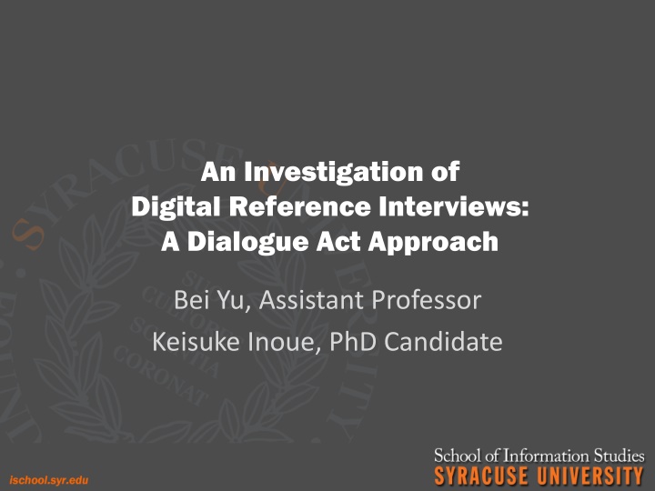 an investigation of digital reference interviews