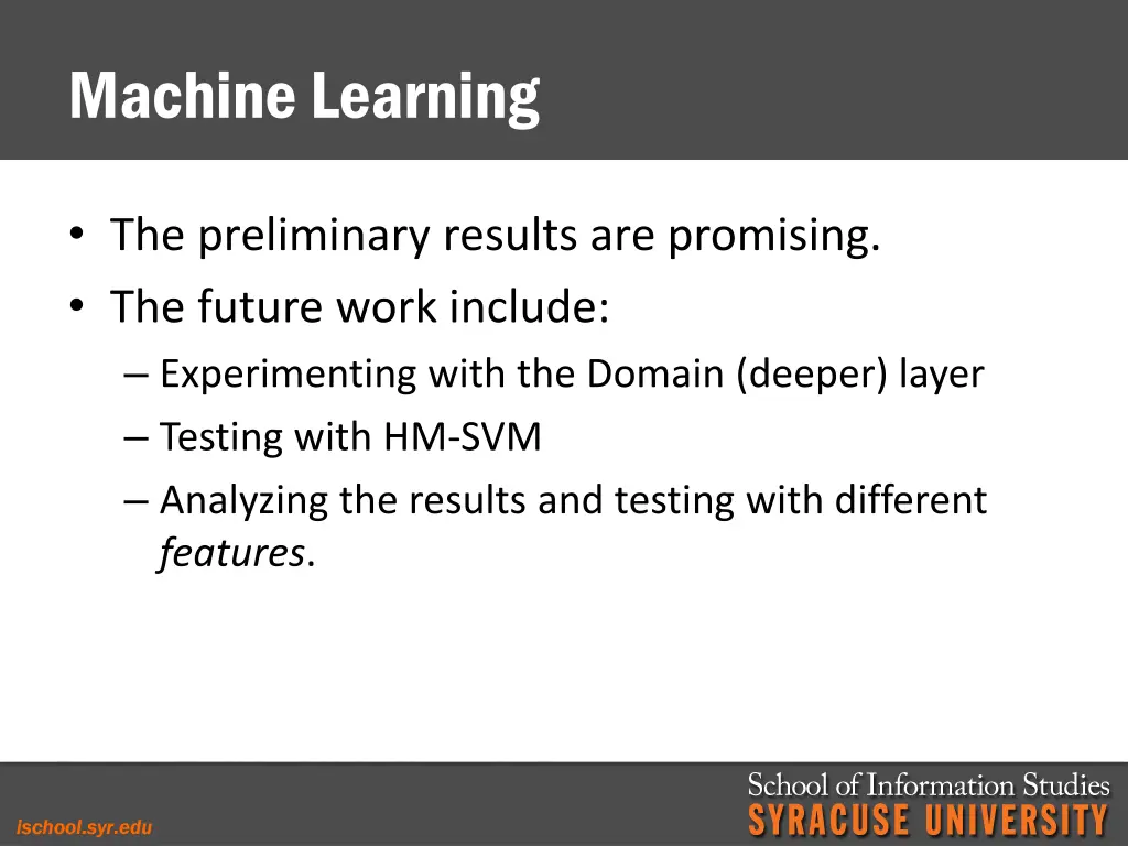machine learning