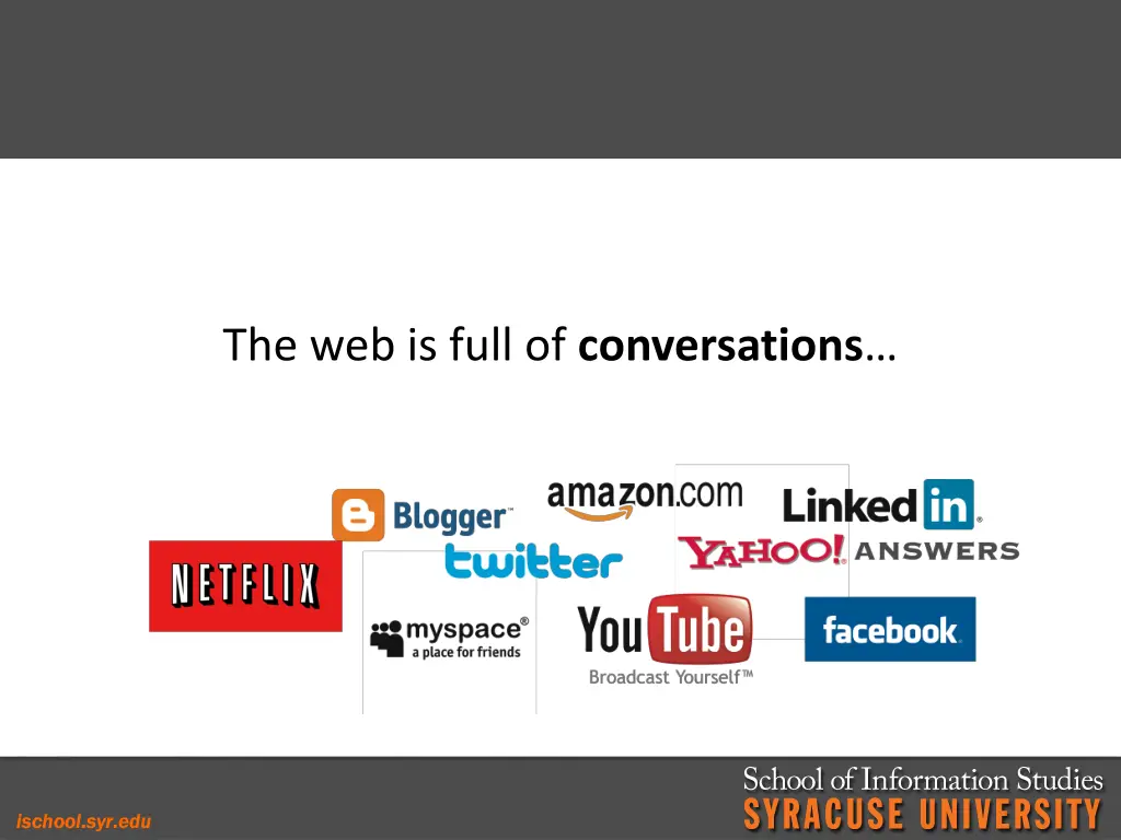 the web is full of conversations