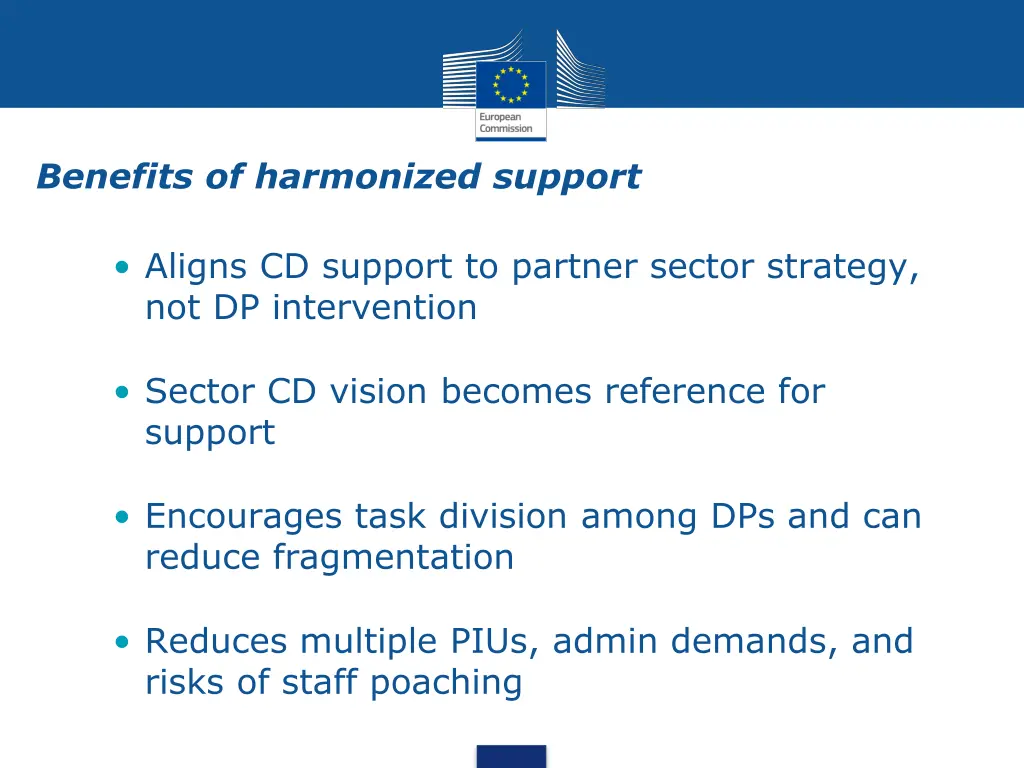benefits of harmonized support